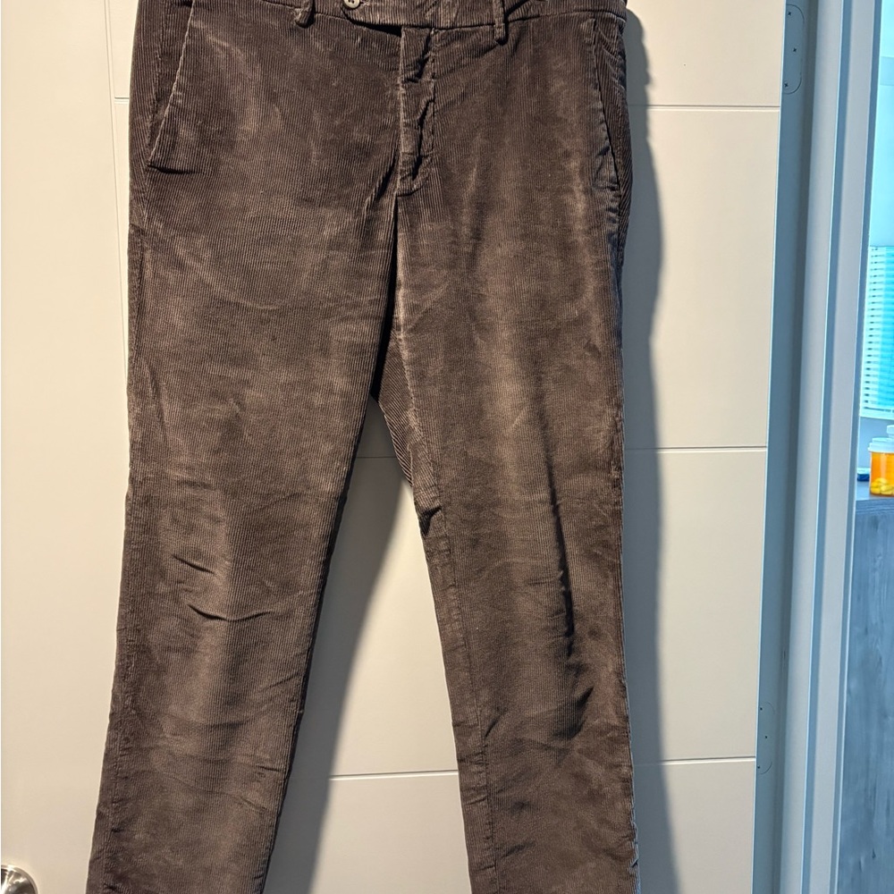 Classic Men's Corduroy Trousers in Brown